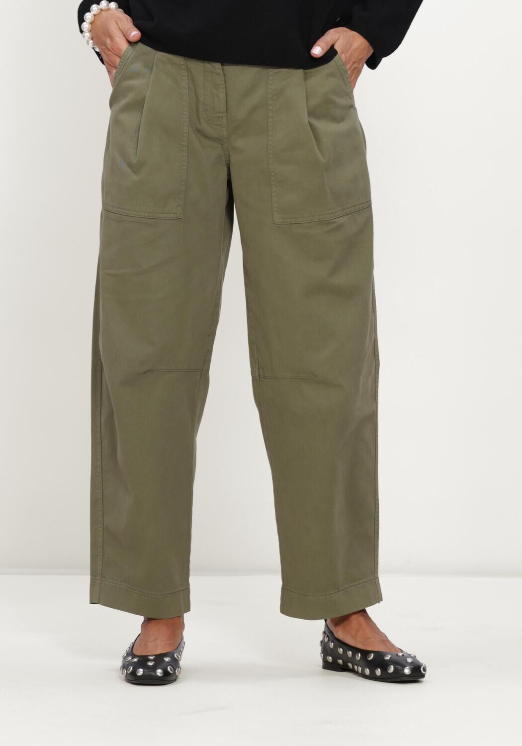 CAMBIO Pantalon cargo OCTOBER STUDIO87 Olive - large