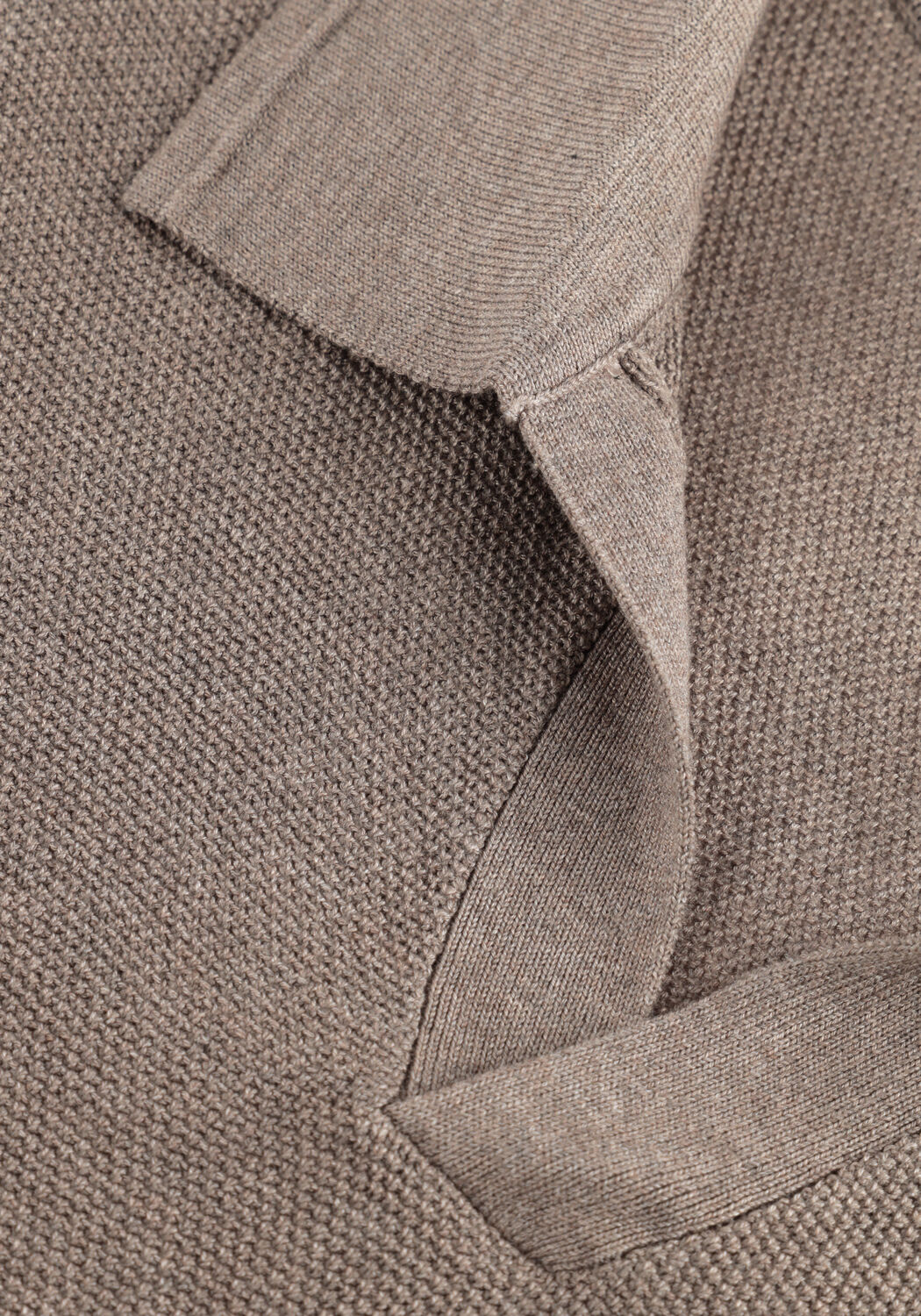 PROFUOMO Polo POLO OPEN COLLAR LUXURY BASIC en taupe - large