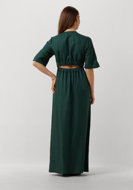 VANILIA Robe maxi LINNEN OPEN BACK DRESS en vert - large