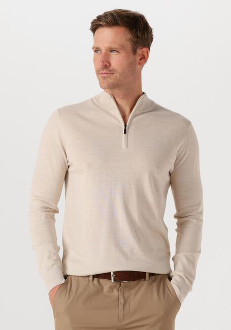 Beige STEFANO LAURAN Trui HALF ZIP - large