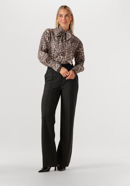 JANSEN AMSTERDAM KESSA BLOUSE WA 738 NECKTIE Blouses en marron - large