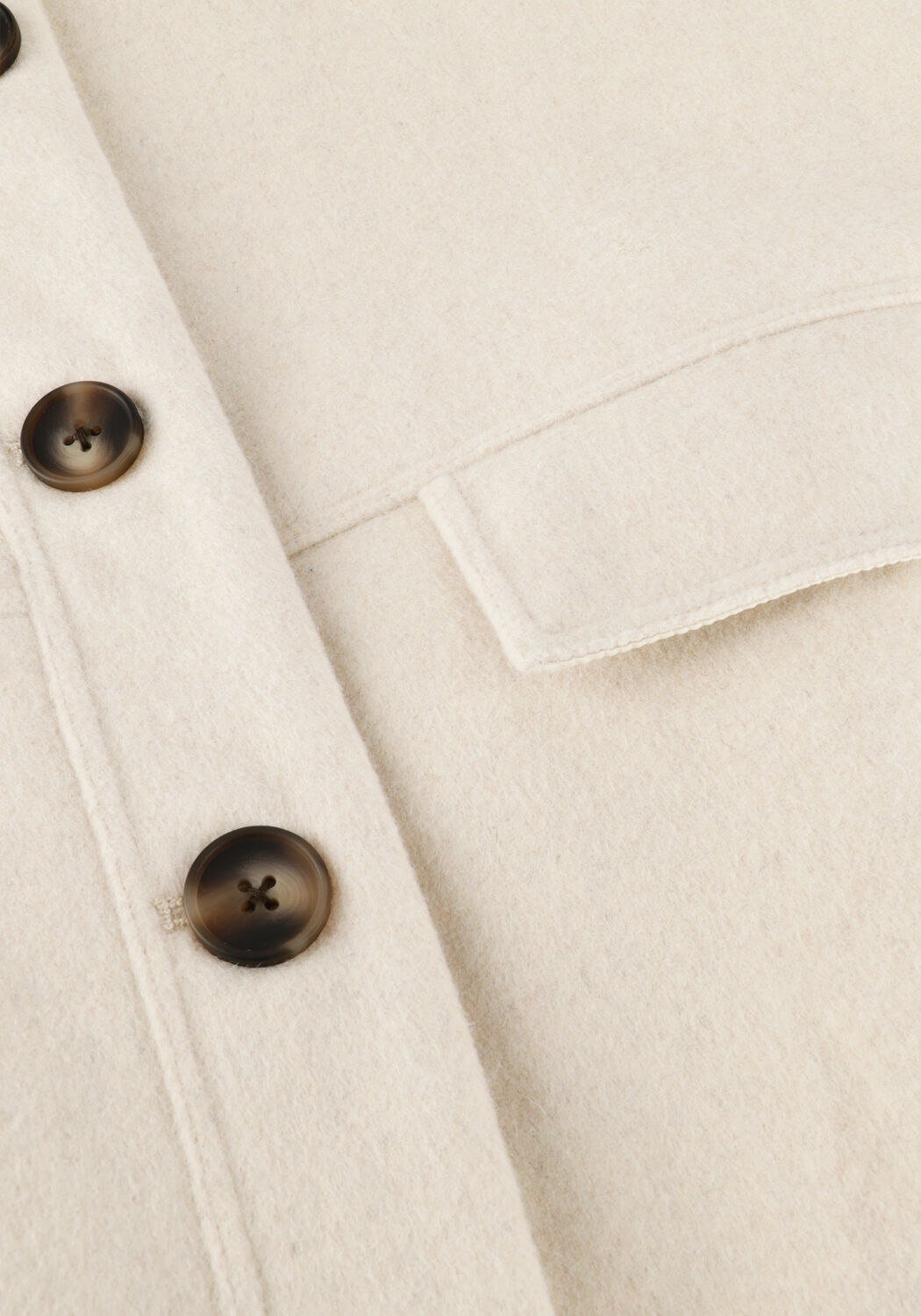 Ecru STUDIO AR Bodywarmer DANIELA WOOL BLEND - large