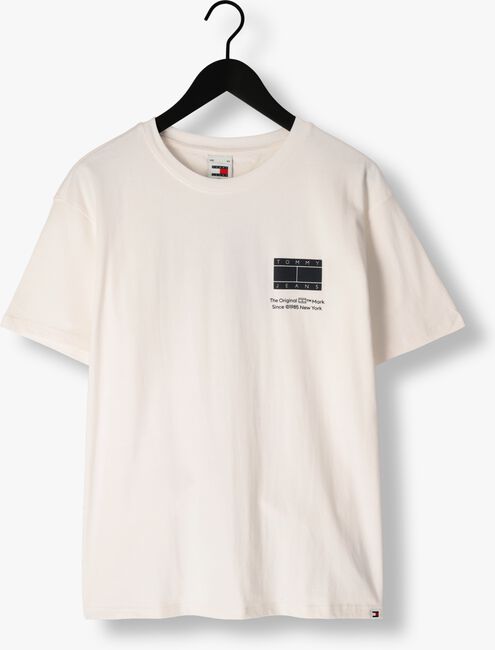 TOMMY JEANS T-shirt TJM REG ESSENTIAL CB FLAG TEE Blanc - large