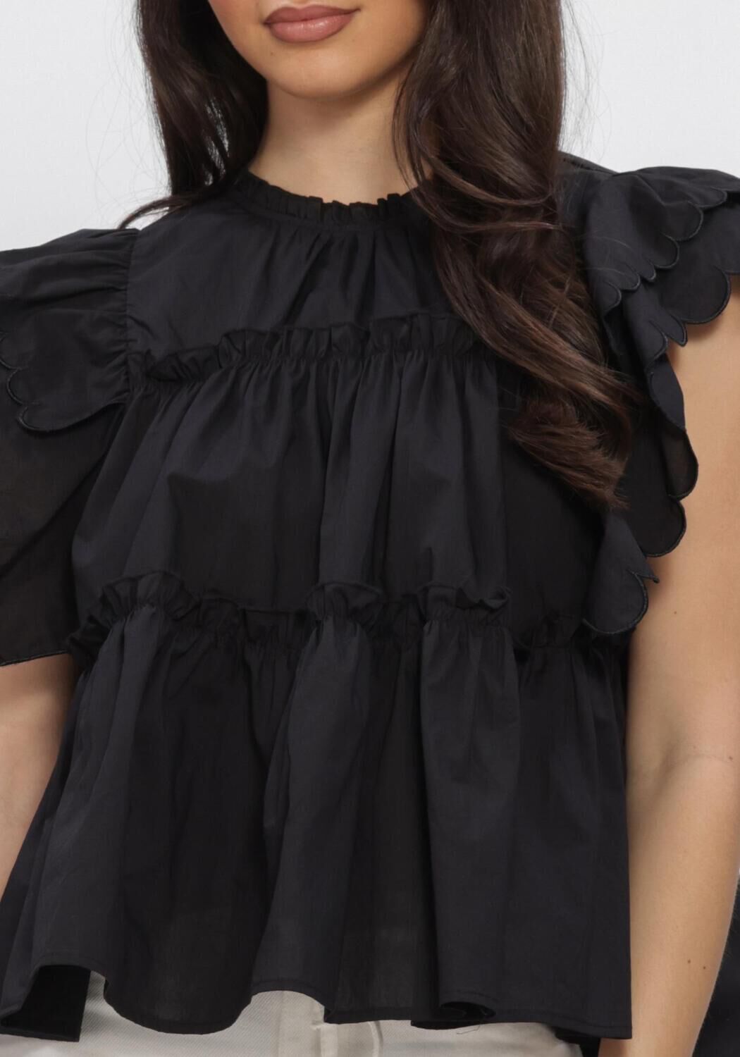 OBJECT Haut OBJHOPE S/L TOP en noir - large