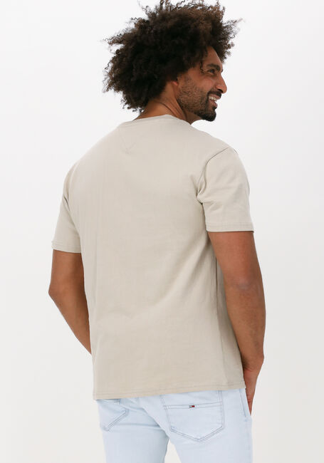 TOMMY JEANS T-shirt TJM TOMMY BADGE TEE en beige - large