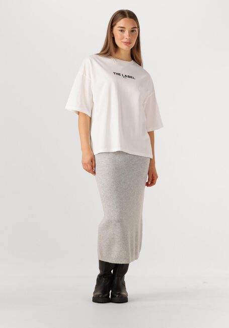 Witte ALIX THE LABEL T-shirt LADIES KNITTED BASIC THE LABEL T-SHIRT - large