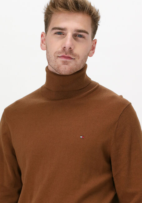 TOMMY HILFIGER Col roulé PIMA COTTON CASHMERE ROLL NECK Kaki - large