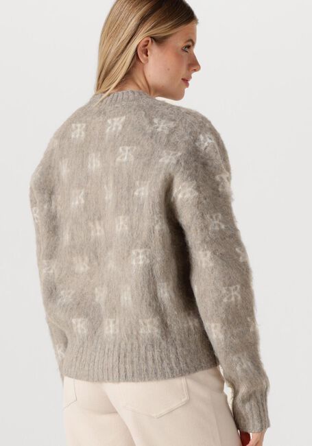STUDIO AR Pull ALYSSA BRUSHED KNIT en taupe - large