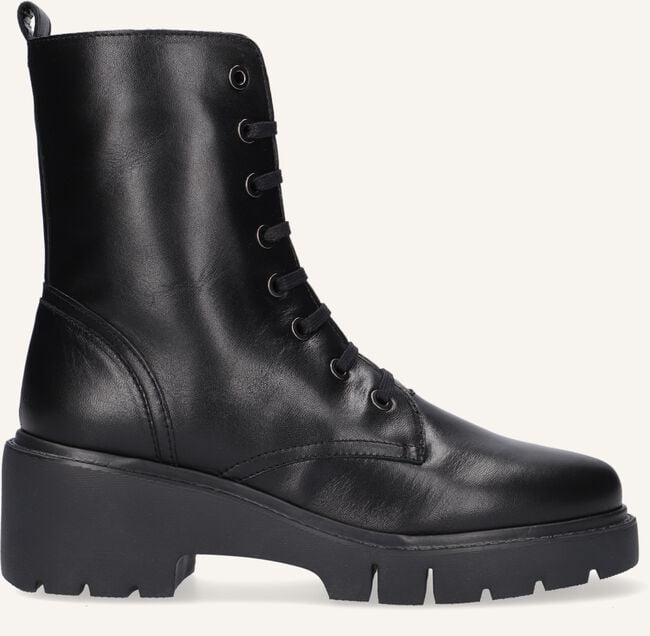 Chaussures Unisa Bottines Noires Bottines En Cuir à Talon Compensé