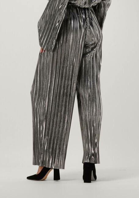 SELECTED FEMME Pantalon SLFNALINE TINNI HW RELAXED PANT en argent - large