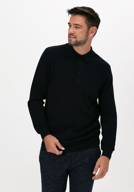 SCOTCH & SODA Polo 163985 - KNITTED LONG-SLEEVE P en bleu - large
