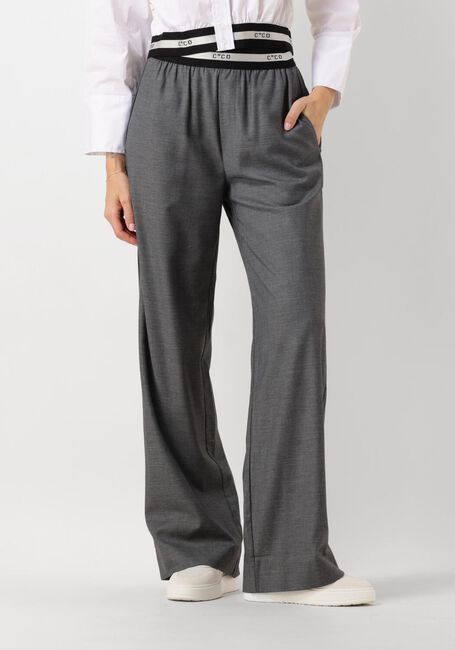 CO'COUTURE Pantalon COCO TAILOR PLEAT LOGO LONG PANTS en gris - large