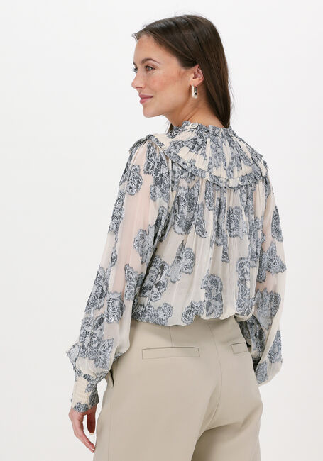 SUMMUM Blouse TOP LUREX FLOWER Blanc - large