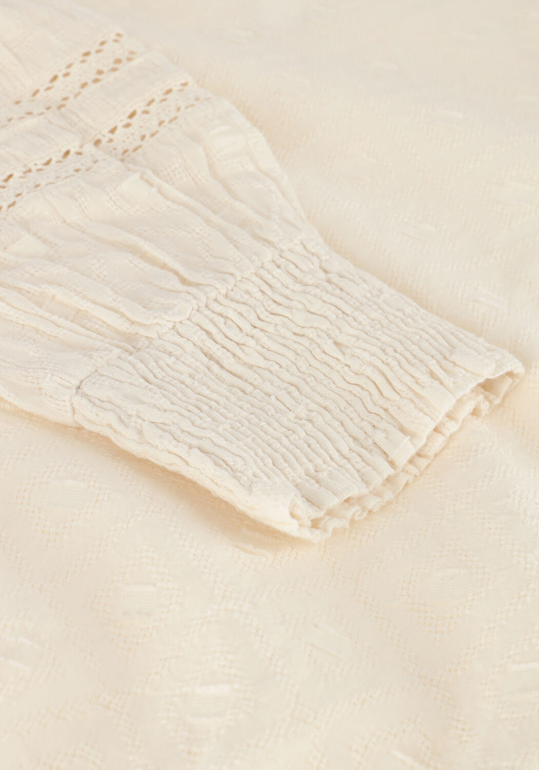 INDIAN BLUE JEANS LACE SMOCK SHIRT LONGSLEEVE Blouses Sable - large