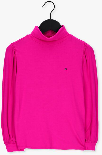 TOMMY HILFIGER  TURTLE NECK KNIT TOP L/S Fuchsia - large