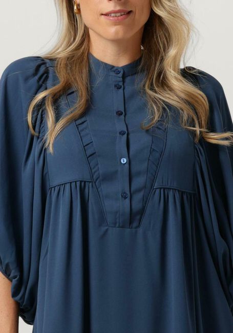 Donkerblauwe BRUUNS BAZAAR Midi jurk CAMILLIA BESSIE DRESS - large