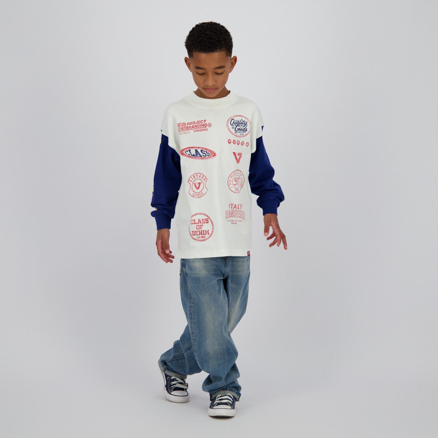 Witte VINGINO Trui HEARLY - large