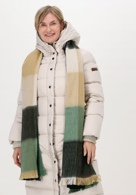 Groene ALPACA LOCA Sjaal SCARF BLOCKED - large