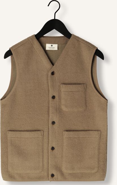 Bruine ANERKJENDT Vest AKRASMUS BOILED WOOL Bruine ANERKJENDT Vest AKRASMUS BOILED WOOL - large
