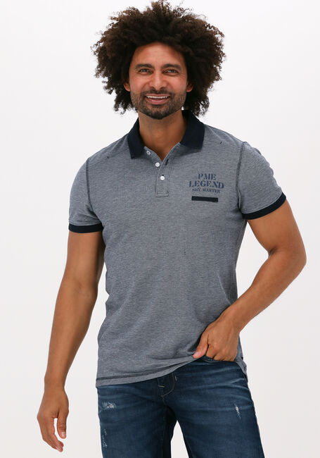PME LEGEND Polo SHORT SLEEVE POLO TWO TONE PIQUE Gris foncé - large