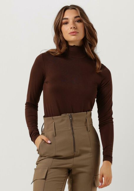 CC HEART Col roulé SOFIA TURTLENECK BLOUSE en marron - large