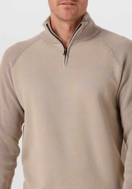 GENTI Pull TURTLE ZIP en beige - large