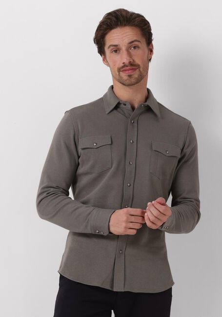 PROFUOMO Chemise décontracté OVERSHIRT WESTER en vert - large