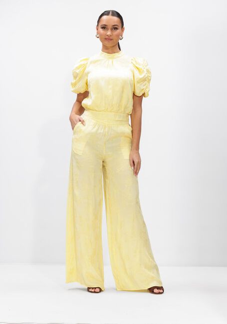 Gele HARPER & YVE Wijde broek ROSIE-PA - large