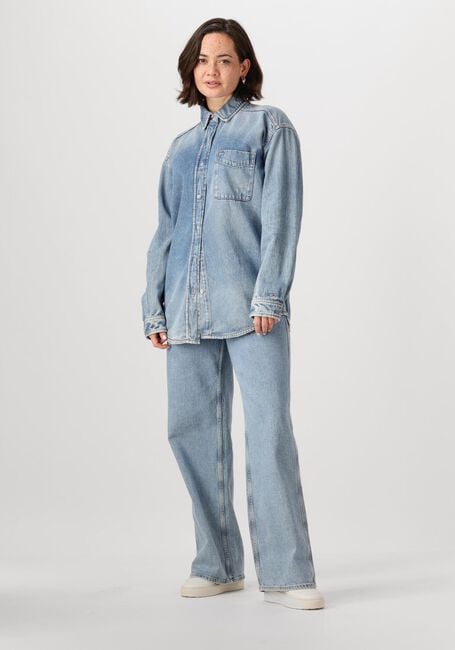 TOMMY JEANS RELAXED FIT OVERSHIRT AI6037 EXT Blouses en bleu - large
