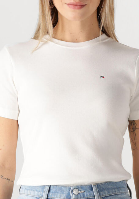 TOMMY HILFIGER T-shirt SLIM CODY C-NK SS en blanc - large
