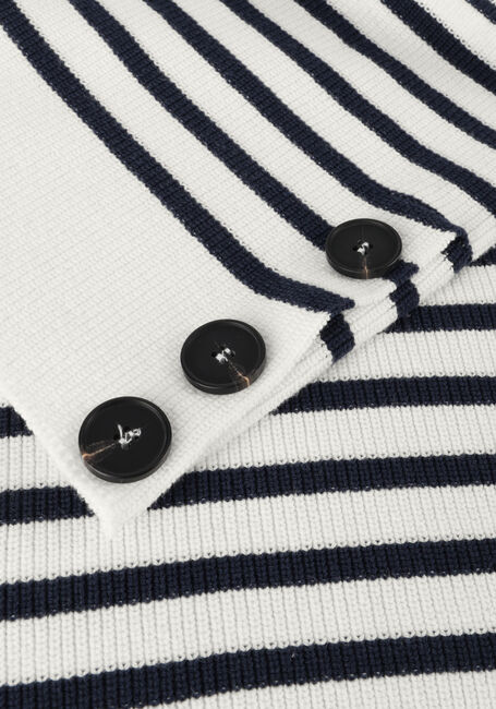 SUMMUM Pull OVERSIZED SAILOR SWEATER NAUTICAL KNIT Blanc - large