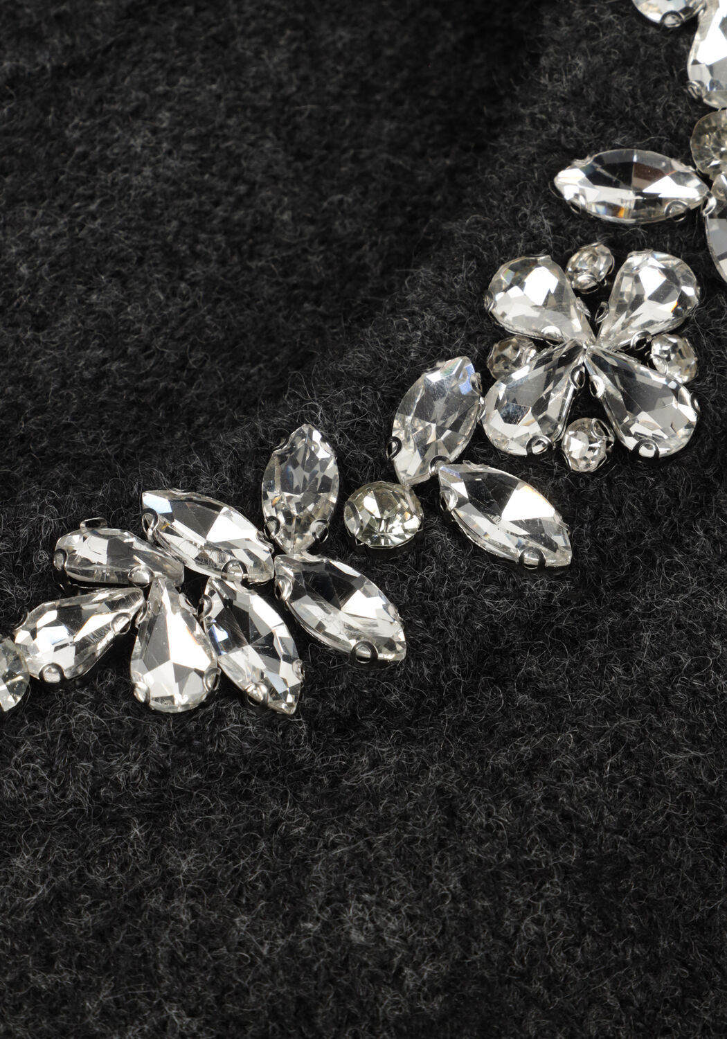 Donkergrijze NEO NOIR Trui MAIA STONE KNIT BLOUSE - large