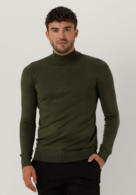 PUREWHITE Col roulé ESSENTIAL KNIT MOCKNECK LS Vert foncé - large