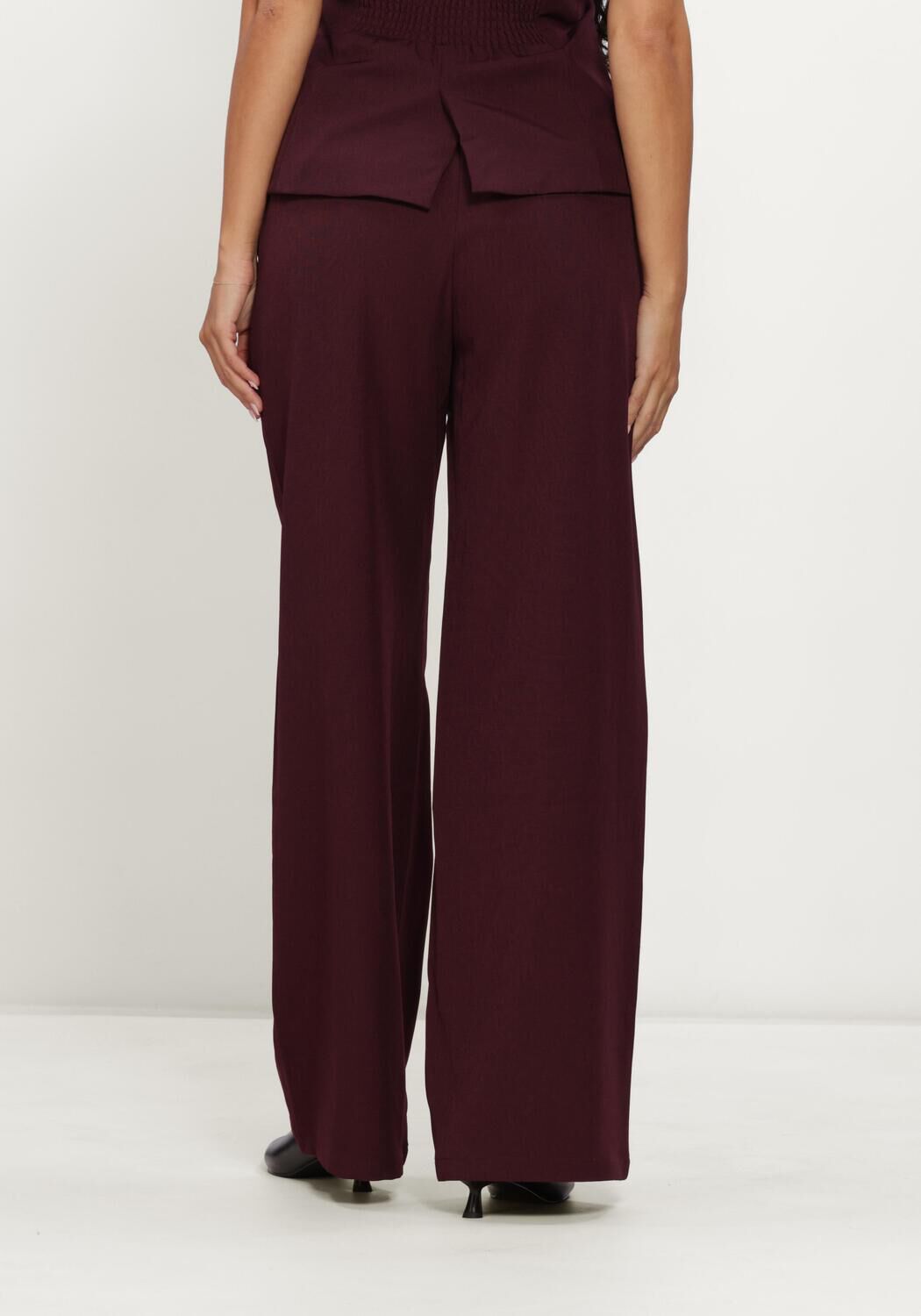 YDENCE Pantalon large PANTS AGATHA Bordeaux - large