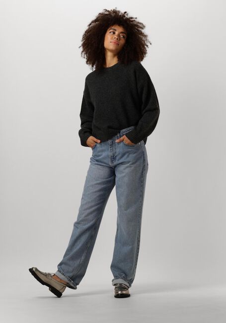 Grijze NEO NOIR Trui DETRI SOLID KNIT BLOUSE - large