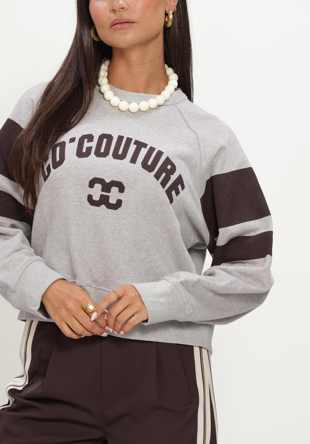CO'COUTURE ERISCC COLLEGE SWEAT Pulls & Gilets en gris - large