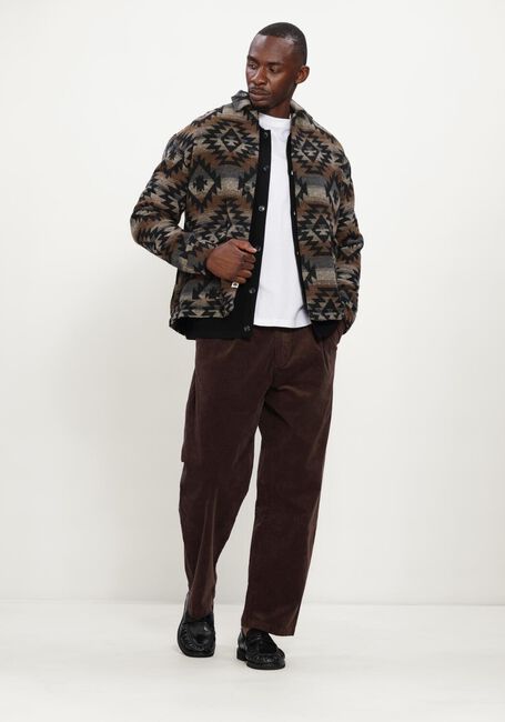 Bruine ANERKJENDT Wijde broek AKJACOB CORD PANT - large