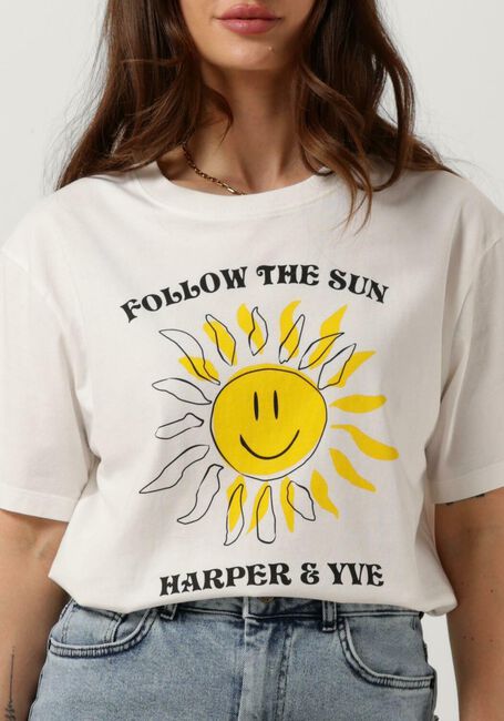 Witte HARPER & YVE T-shirt SMILEY-SS - large