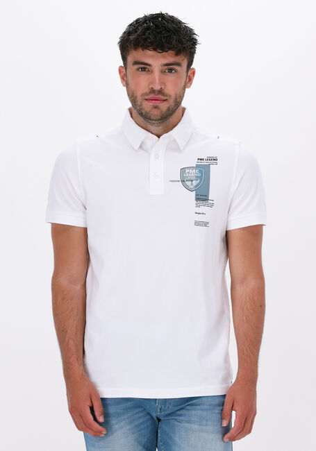 PME LEGEND Polo SHORT SLEEVE POLO STRETCH PIQUE en blanc Omoda