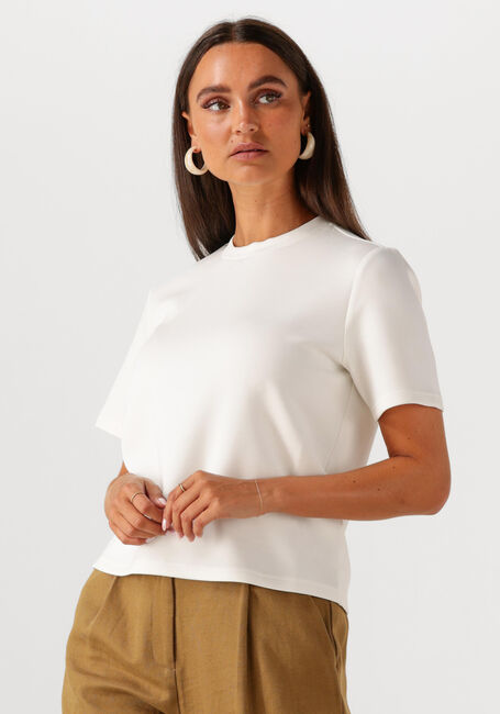 SELECTED FEMME Haut SLFTENNY SS BOXY O-NECK en blanc - large