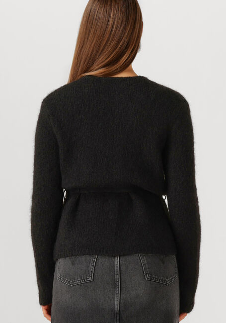 SELECTED WOMEN Pull SLFGABELLA LS KNIT BELT CARDIGAN en noir - large
