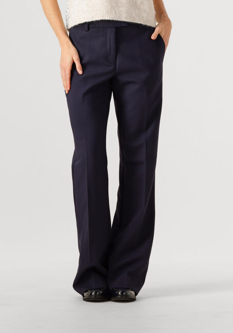 Donkerblauwe MSCH COPENHAGEN Flared broek MSCHFREYLIA PANTS - large