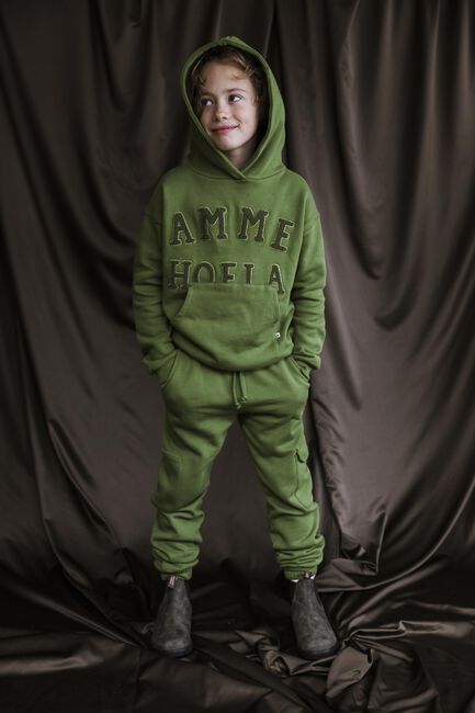 AMMEHOELA Pantalon de jogging JAXON en vert - large