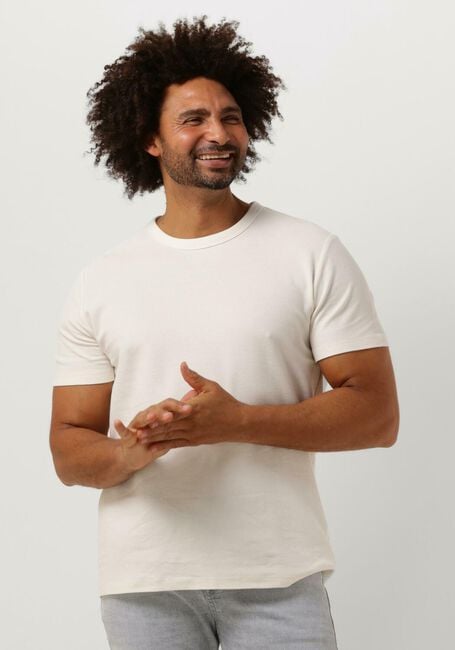 SELECTED HOMME T-shirt SLHJOSEPH PIQUE O-NECK TEE en beige - large