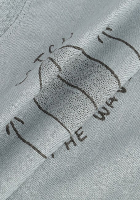 Lichtblauwe RYLEE + CRU T-shirt RELAXED TEE CATCH THE WAVE Lichtblauwe RYLEE + CRU T-shirt RELAXED TEE CATCH THE WAVE - large