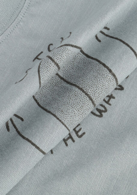 Lichtblauwe RYLEE + CRU T-shirt RELAXED TEE CATCH THE WAVE Lichtblauwe RYLEE + CRU T-shirt RELAXED TEE CATCH THE WAVE - large