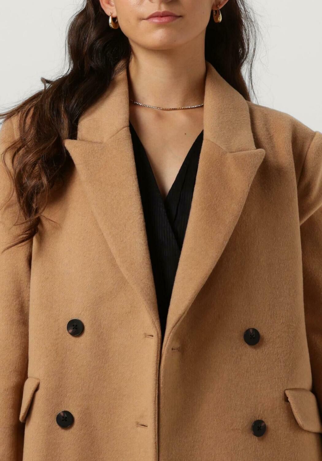 Camel SCOTCH SODA Mantel DOUBLE BREASTED WOOLEN COAT Omoda