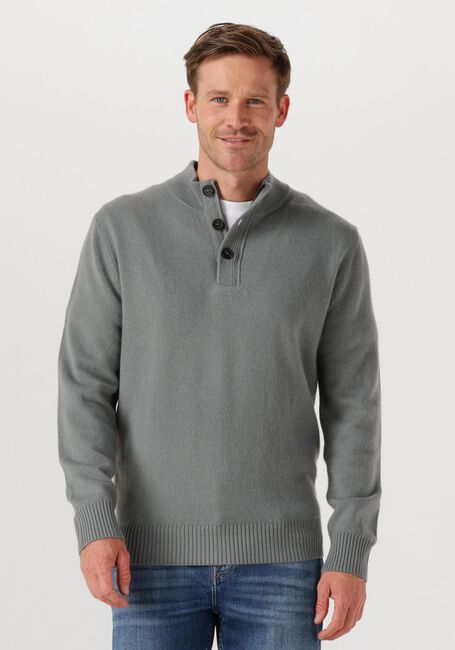 Grijze STEFANO LAURAN Trui HALF ZIP - large
