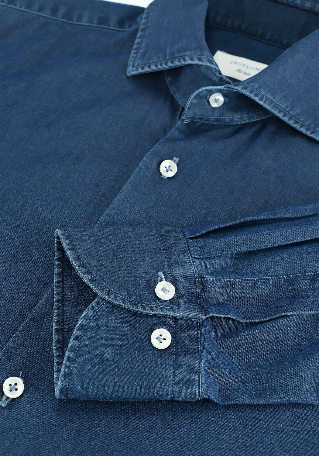 Donkerblauwe PROFUOMO Casual overhemd HOLTONS - large