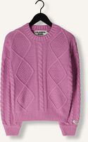 Roze COLOURFUL REBEL Trui OLIVIA CABLE KNITWEAT SWEATER Roze COLOURFUL REBEL Trui OLIVIA CABLE KNITWEAT SWEATER - medium